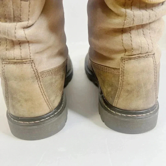 Like New CAT Caterpillar Women's Tan Leather Work Boots Size 10 - Picture 12 of 12